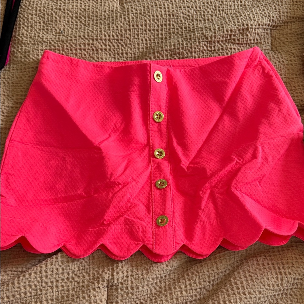 Lilly Pulitzer Kaylie Pink Button-Up Skirt